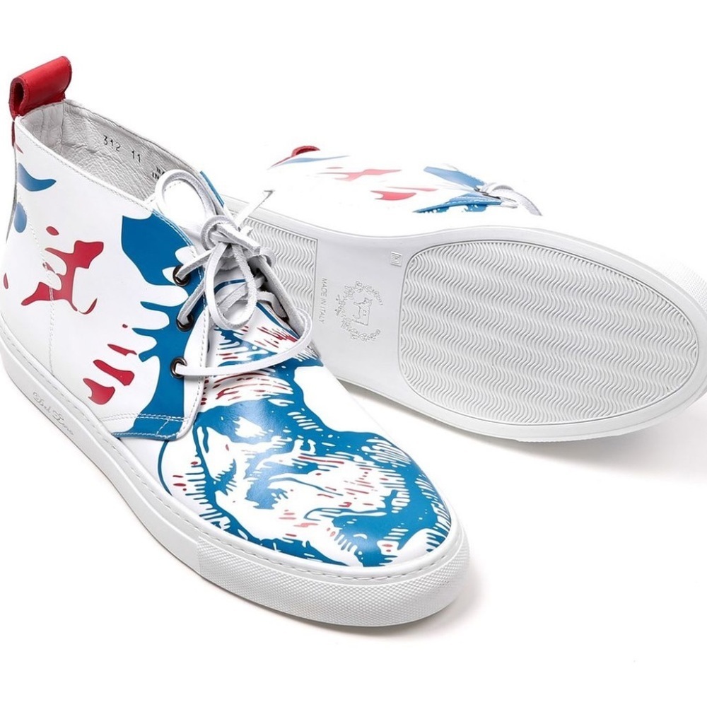 RARE Del Toro x Pepsi Live For Now Jaz Alto Leather Chukka Sneakers Size 11
